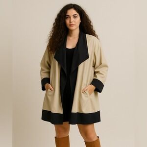 Anthropologie Luii Womens Reversible Jacket Medium Oversized Lagom Minimalist